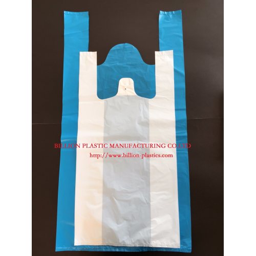 Plastic Disposable T-Shirt Poly Bag Handle Bag