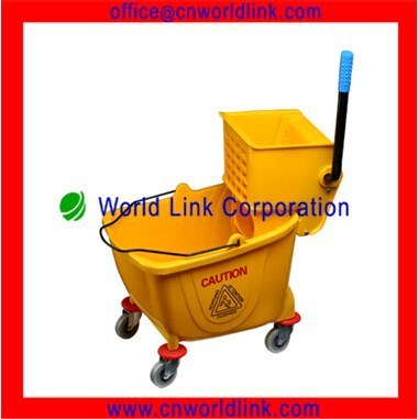 36L Plastic Mop Wringer & Mop Bucket