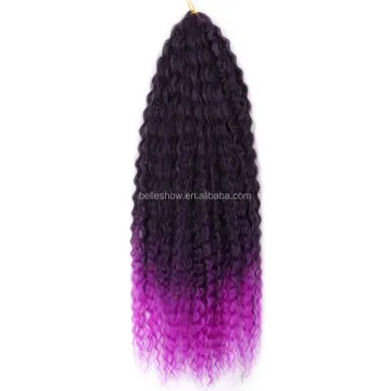 Crochet Hair Afro Kinky Curly Synthetic Ombre Crochet Braiding Hair Extensions Afro Curly hair