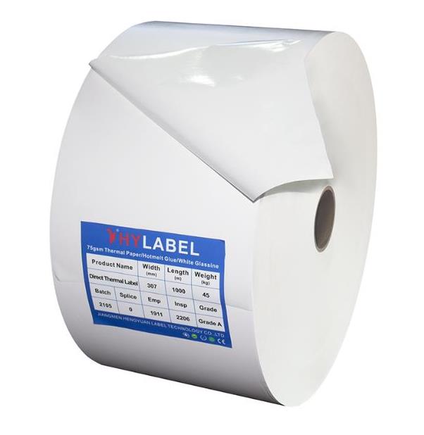 Semigloss Paper Thermal Label Jumbo Roll