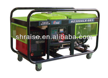 Mobile gasoline welding generator