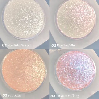 Makeup Diamond Highlight Cream, Shimmering Powder: Achieve Glowing Skin with Shiny Highlight Effects
