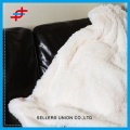 Polyester mikrofiber PV peluş battaniye sahte kürk battaniye