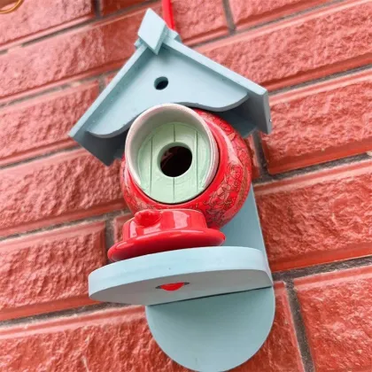 William Morris New Cross-Border Product: Teapot Feeder Birdhouse - Pottery & Enamel Handcrafted Crafts