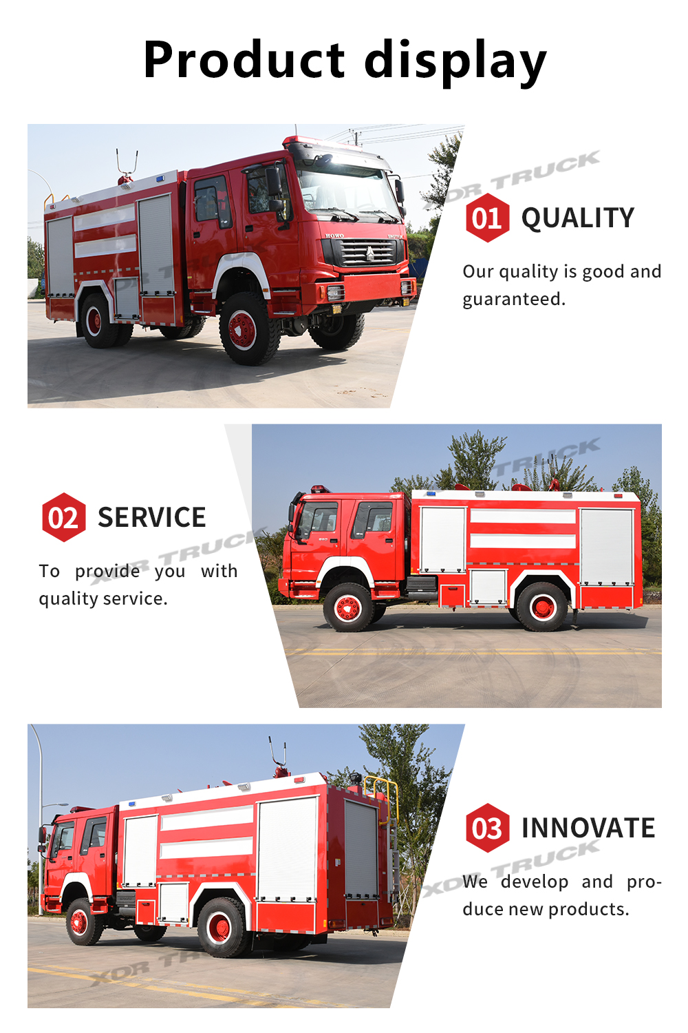 HOWO 4X4 fire truck 5