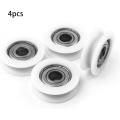 Round Pulley 4pcs Nylon Pulley Wheels Roller