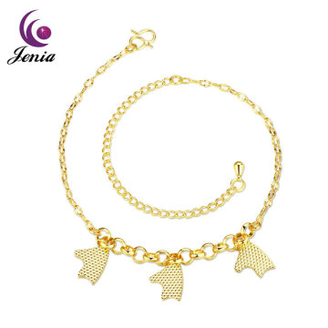 Jenia Hottest 18k Gold Plated Popular Love Letter Charm Girls Gift Anklet
