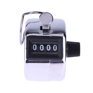 4 Digital Hand Tally Counter Manual Counting Golf Clicker Metal Digital Hand Tally Counter Tally Click Training Counter