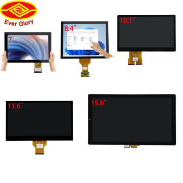 Panel layar sentuh HMI luar ruang yang dapat disesuaikan: Modul LCD TFT yang dipasang di dinding 7 hingga 24 inci dengan teknologi kapasitif USB