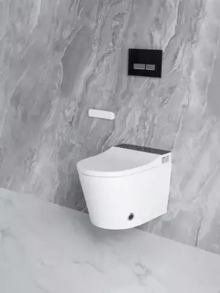 ceramic sanitary ware wall hung smart toilet