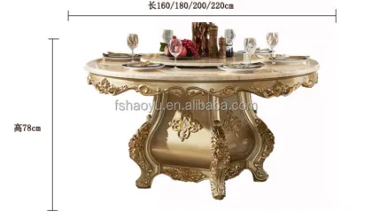 Royal home furniture marble round dining table