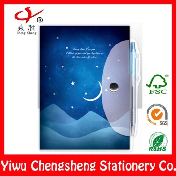 stationery manufacturer business plastic cover pp wholesale custom notebook