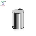 Slim Stainless Steel Dustbin Push Lid Pedal Bin