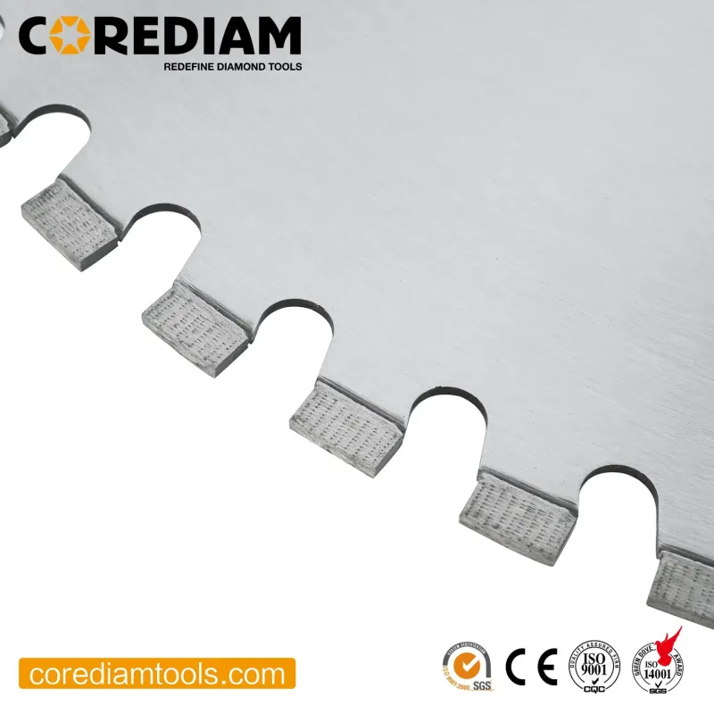 1000mm Laser Welded Wall Saw Blade for Reinforced Concrete Cutting
