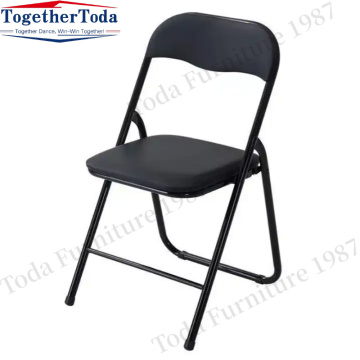 Collapsible portable metal leather hotel chair Outdoor chair