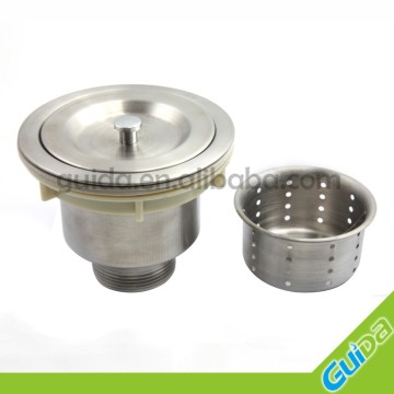 kitchen sink basket strainer waste plug drainer drain stainless steel
