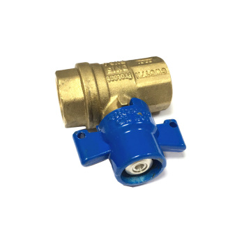 Brass Lockable Ball Valve with Aluminum Handle