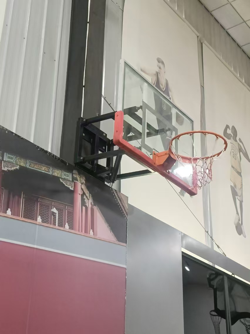 wall mounted basketball hoop stand (2)