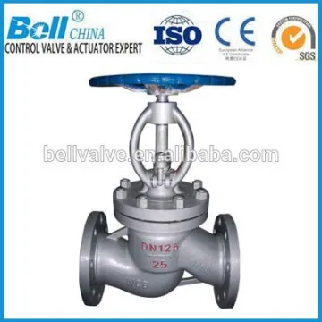 ANSI 150LB black steel globe valve 125mm