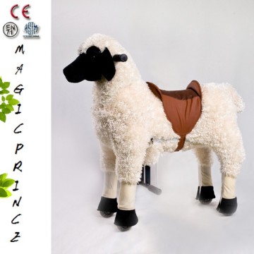 (EN71&ASTM&CE)~(Pass!!)~Liaoning Pure white machinery walking horse /Plush Ride on Horse / Magicprince