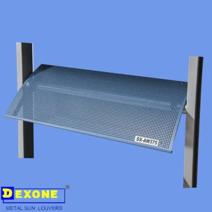 Aluminum horizontal fire proof louver window