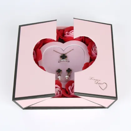 Jewelry Flower Set Packing Customized Jewellery Gift Boxes