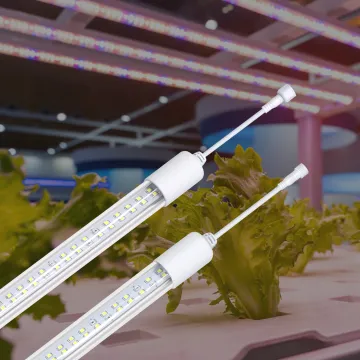 2FT 18W T8 Full Spectrum LED Grow Light Strips for Greenhouse and Indoor Plant Growth