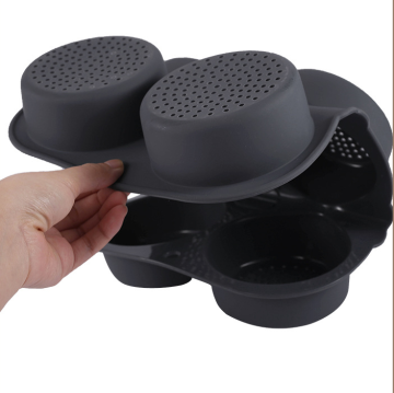 Multi-Functional Food Grade Silicone Hamburger Mold for Baking