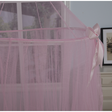 Bedroom King Size Bed Pink Color Mosquito Net