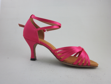 Girls pink latin shoes