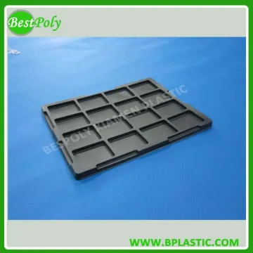 Plastic black thermoform trays ESD Coductive Tray Antistatic Tray