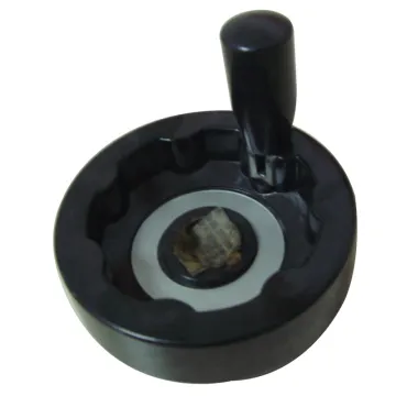 Custom Nylon Bakelite 3 Spoked Lathe Handwheel with Revolving Handle