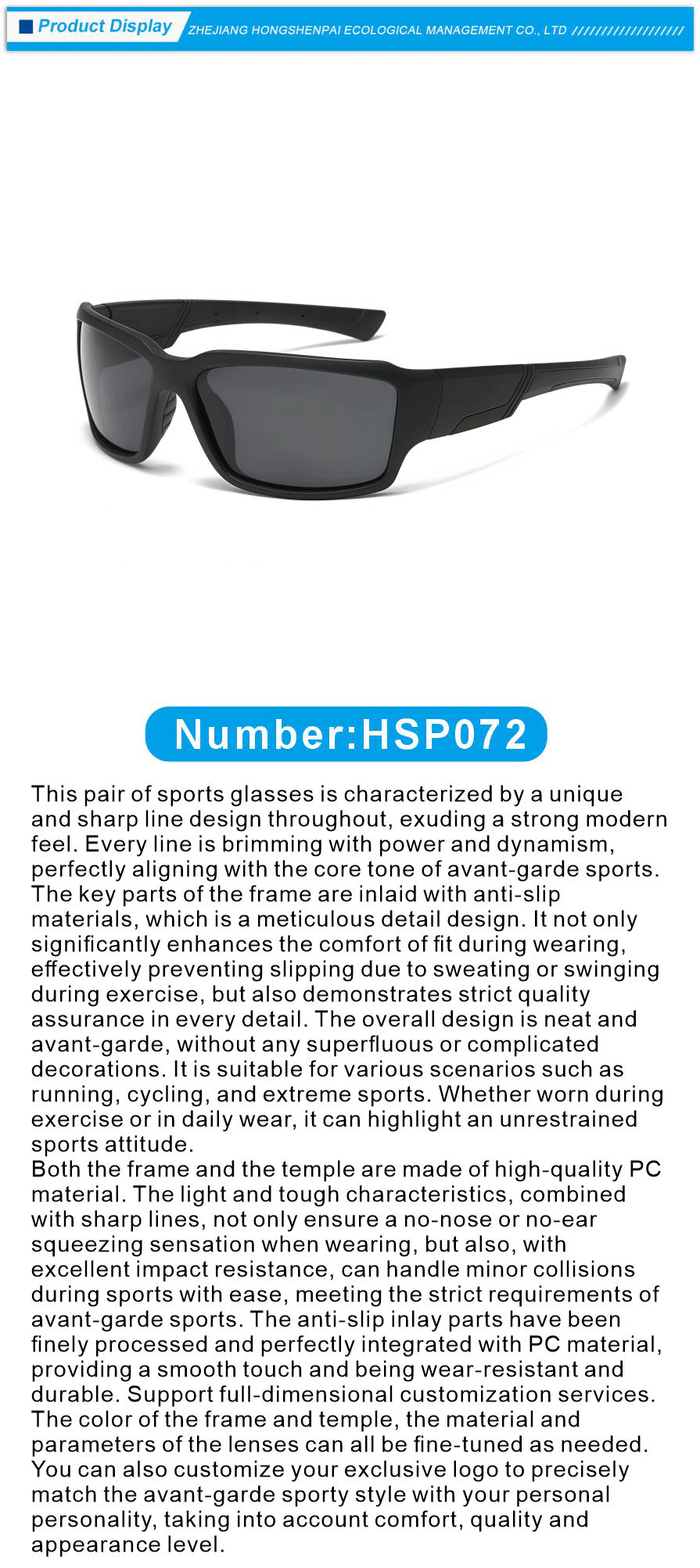 Durable Sports Glasses for High Impact