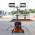 Price de fábrica china móvil 5m remolque de luces LED portátiles Torre de luz del motor diesel
