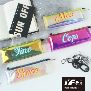 Colorful translucence cops nice plastic Laser Pencil Case
