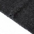 Madilim na kulay -abo na boucle fleece tela ng taglamig fashion