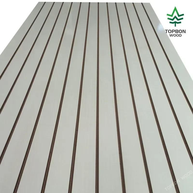 Custom Wholesale 4x8 Feet 18mm Slot Wall Laminated Melamine MDF Slatwall Panel