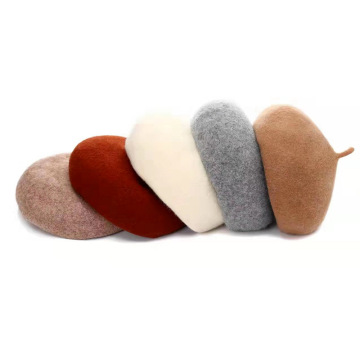 ขายส่ง Winter Women's Leisure Wool Berets ในการออกแบบที่มีสีสัน