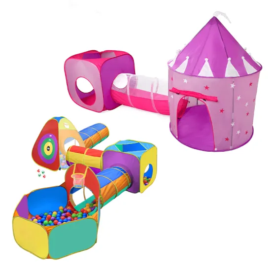 4-in-1 Portable Tent and Crawl Cat Tunnel Toy for Kids: Perfect for Indoor and Outdoor Play