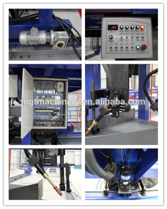 Variable section beam welding machine