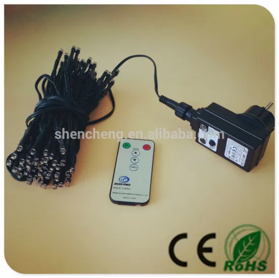 230V warm white remote control combine with 8 function controller apopt outdoor string light led christmas lights