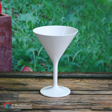 Tritan San PC White Cocktail Glass - White Plastic Martini Glass