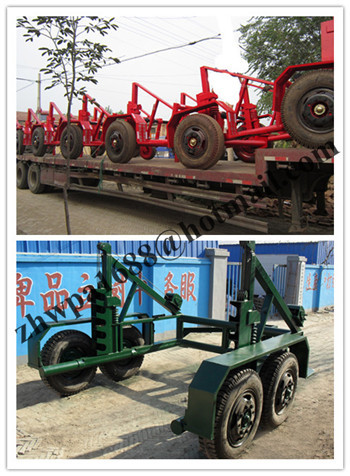 pictures cable trailer,cable drum table, new type Cable Conductor Drum Carrier