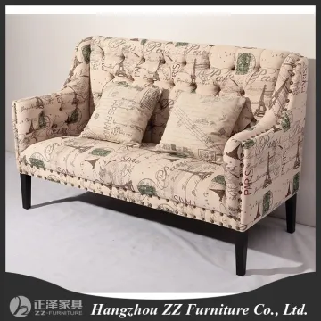Classical Design Classic US Style Vintage french 2 seater wooden sofa