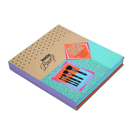 Cosmetic brush packaging paper boxes