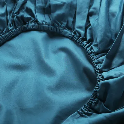 Moonlight Blue 100% Egyptian cotton fitted sheet
