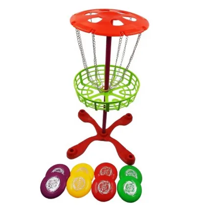 Backyard and Beach Fun: Kids' Mini Disc Golf Set with Frisbee and Basket