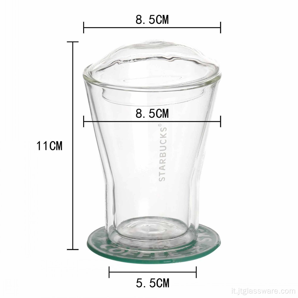 Stampa tazza di vetro con logo personalizzato