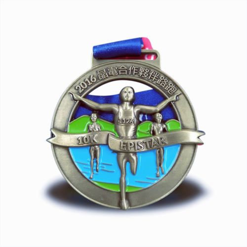 Benutzerdefinierte Bronze -Metall -Finisher -Medaille