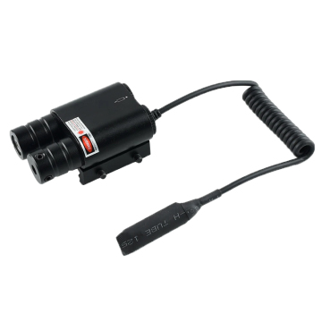 LUGER Tactical Hunting Laser with Flashlight - Compact Red/Green Infrared Spotting Light Combo